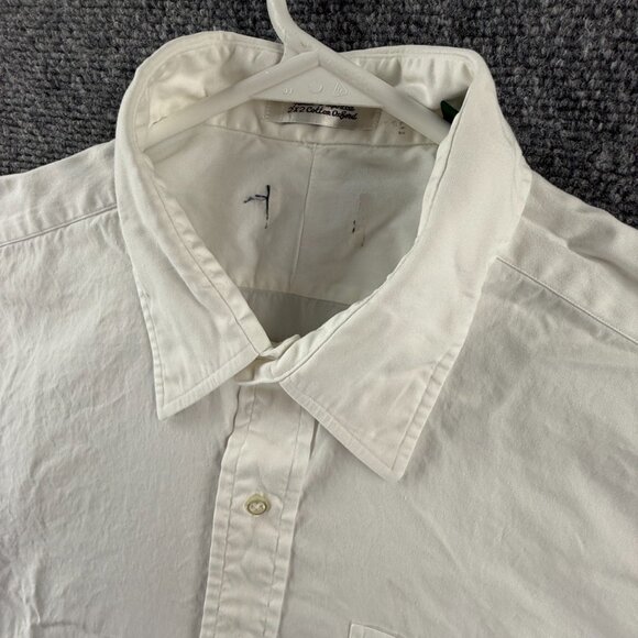 Gitman Bros 16 33 Cotton TTX Oxford USA Pinpoint Point White Shirt Men American - Picture 3 of 14